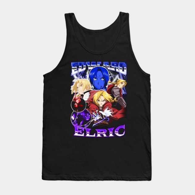 Anime Vintage Edward Elric Tank Top by BVNKGRAPHICS